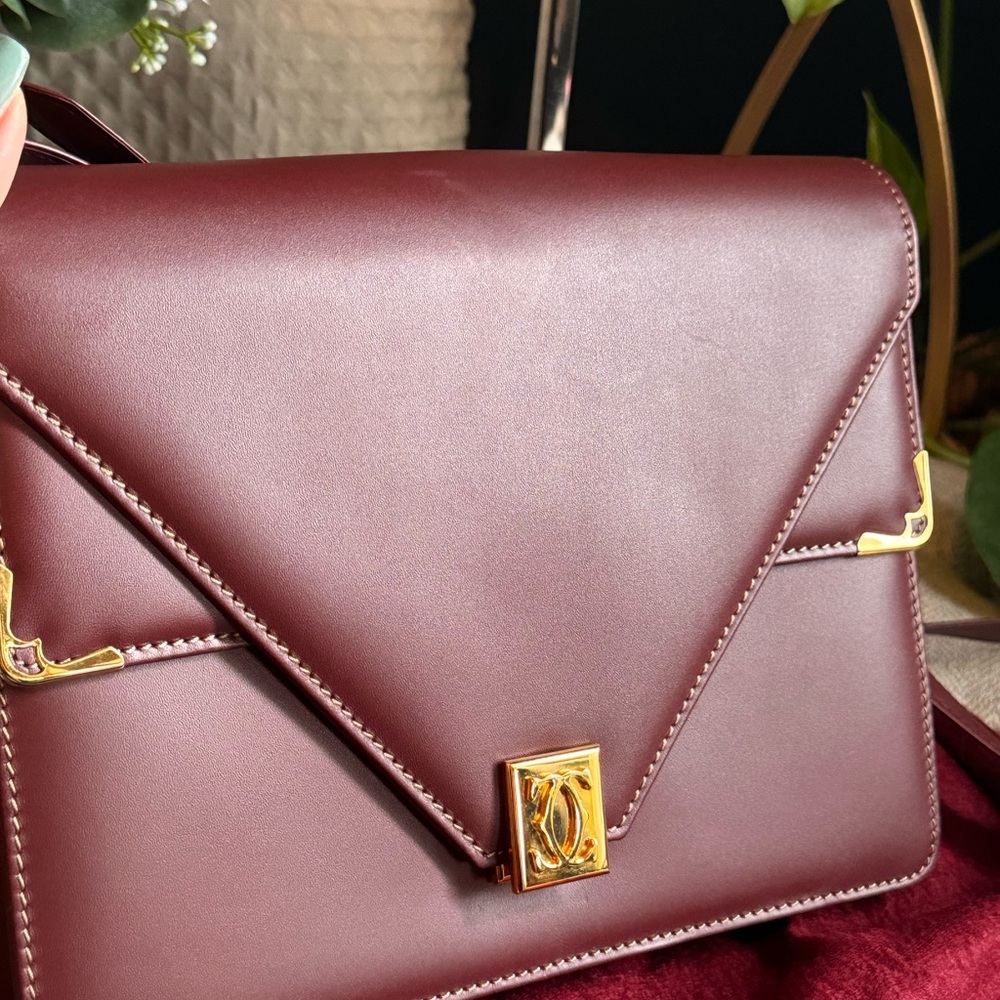 🌹SOLD on website🌹 Cartier Must de Cartier vintage leather crossbody - Picture 11 of 16